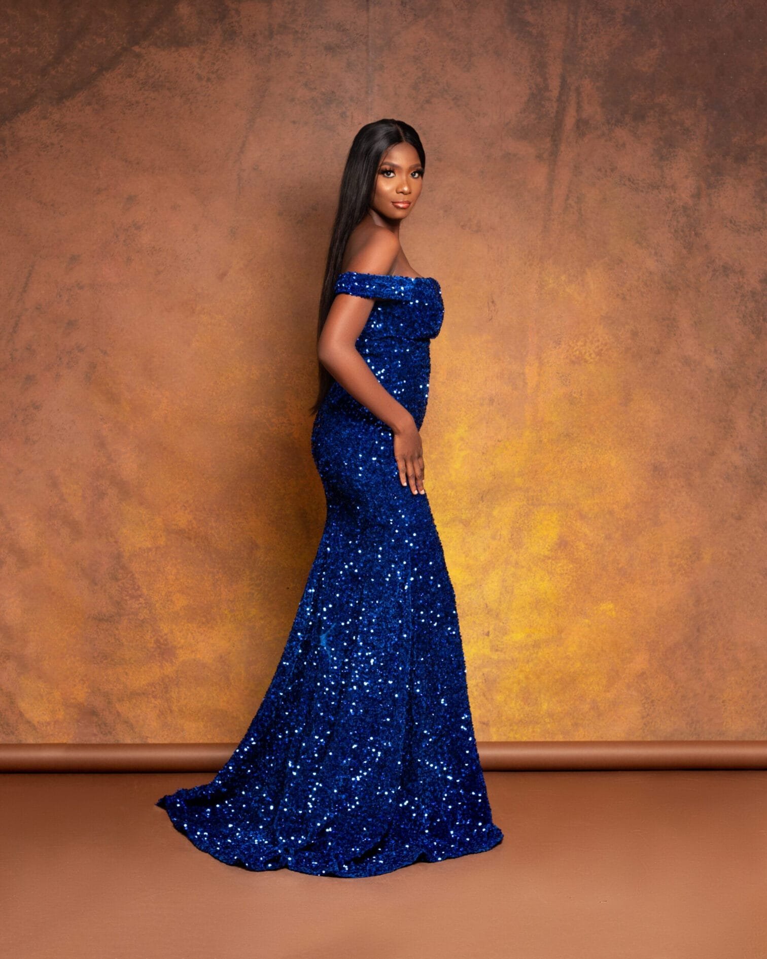 VEE Blue Dress - Image 2
