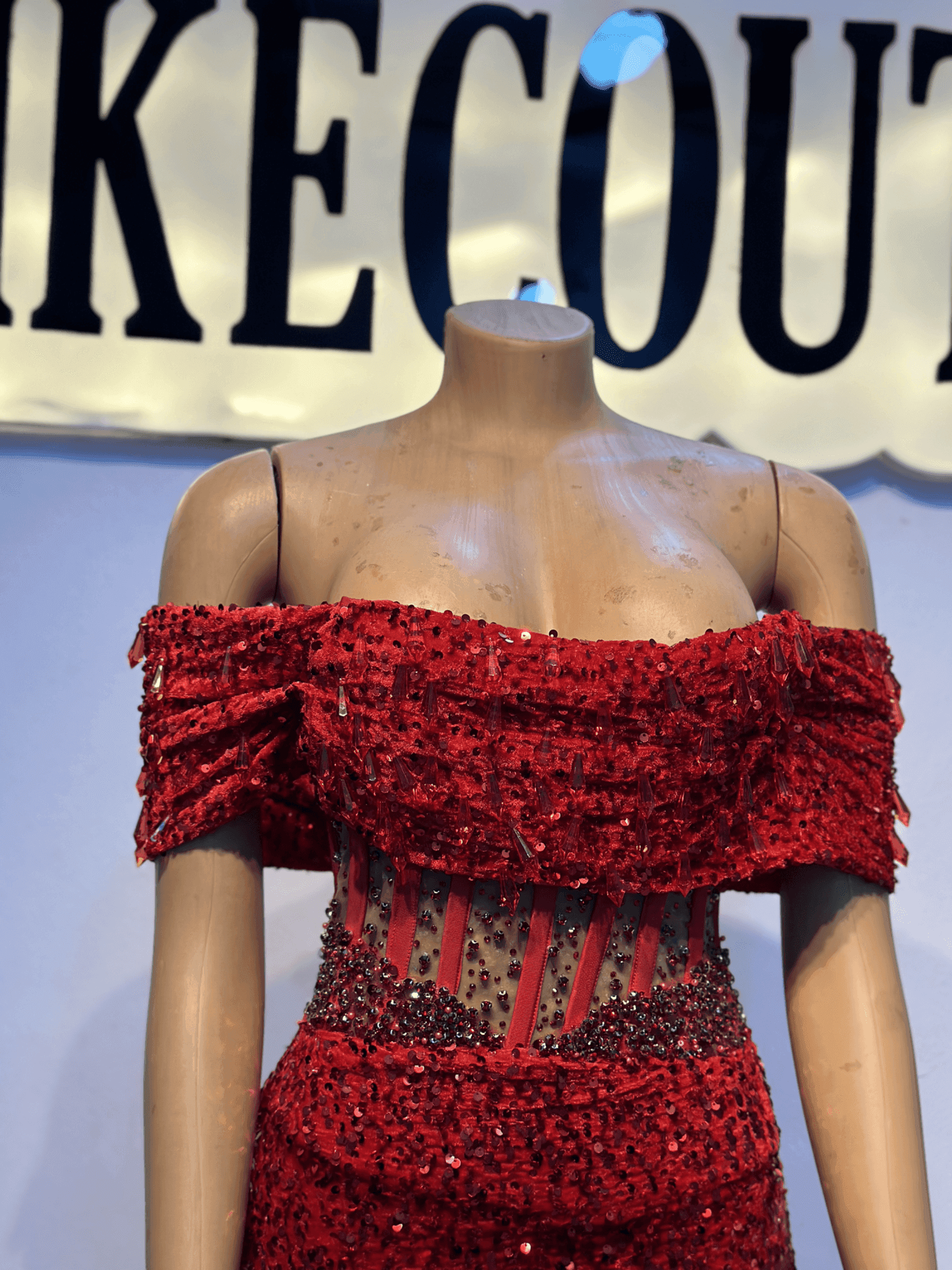 ABIKE Red Dress - Image 5