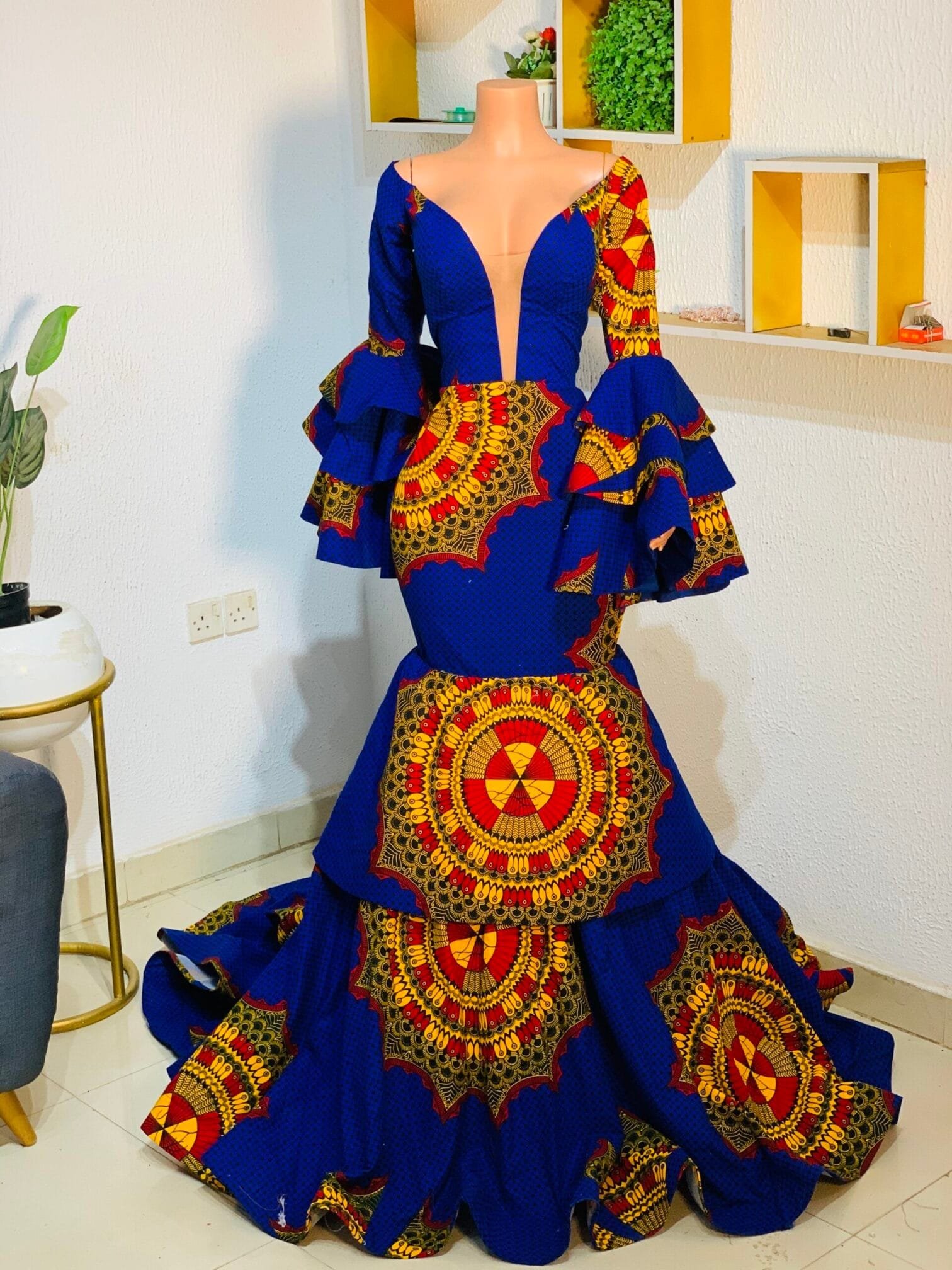 JOY Ankara Dress - Image 2
